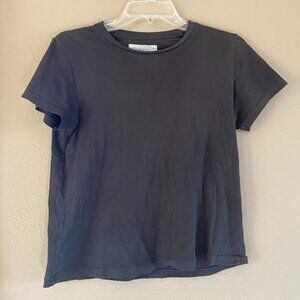 THE GREAT. BLACK TEE SZ 0